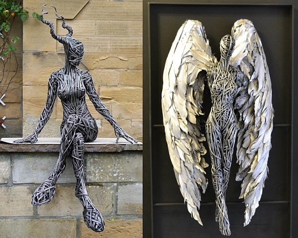 Incredible recycled wire sculptures by artist Richard Stainthorp