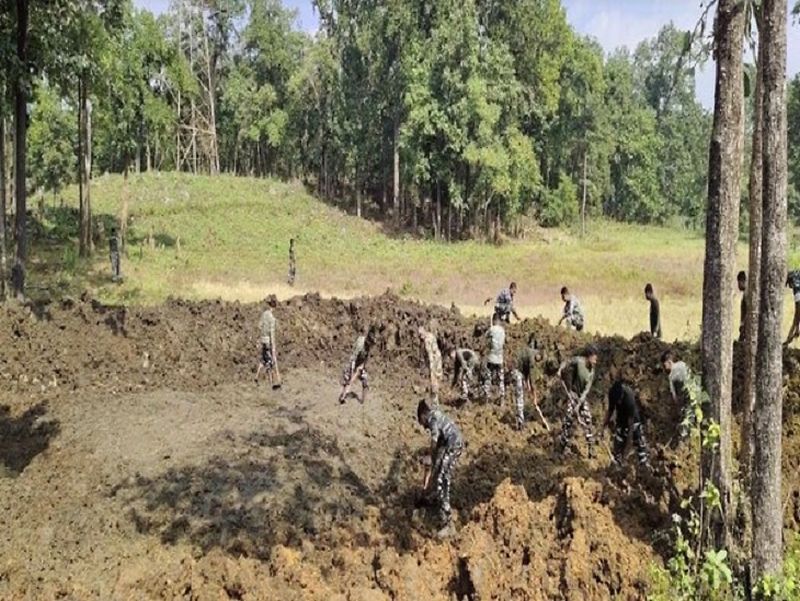 CRPF Takes Initiative to Make Artificial Ponds in Chhattisgarh’s Red Zone Area